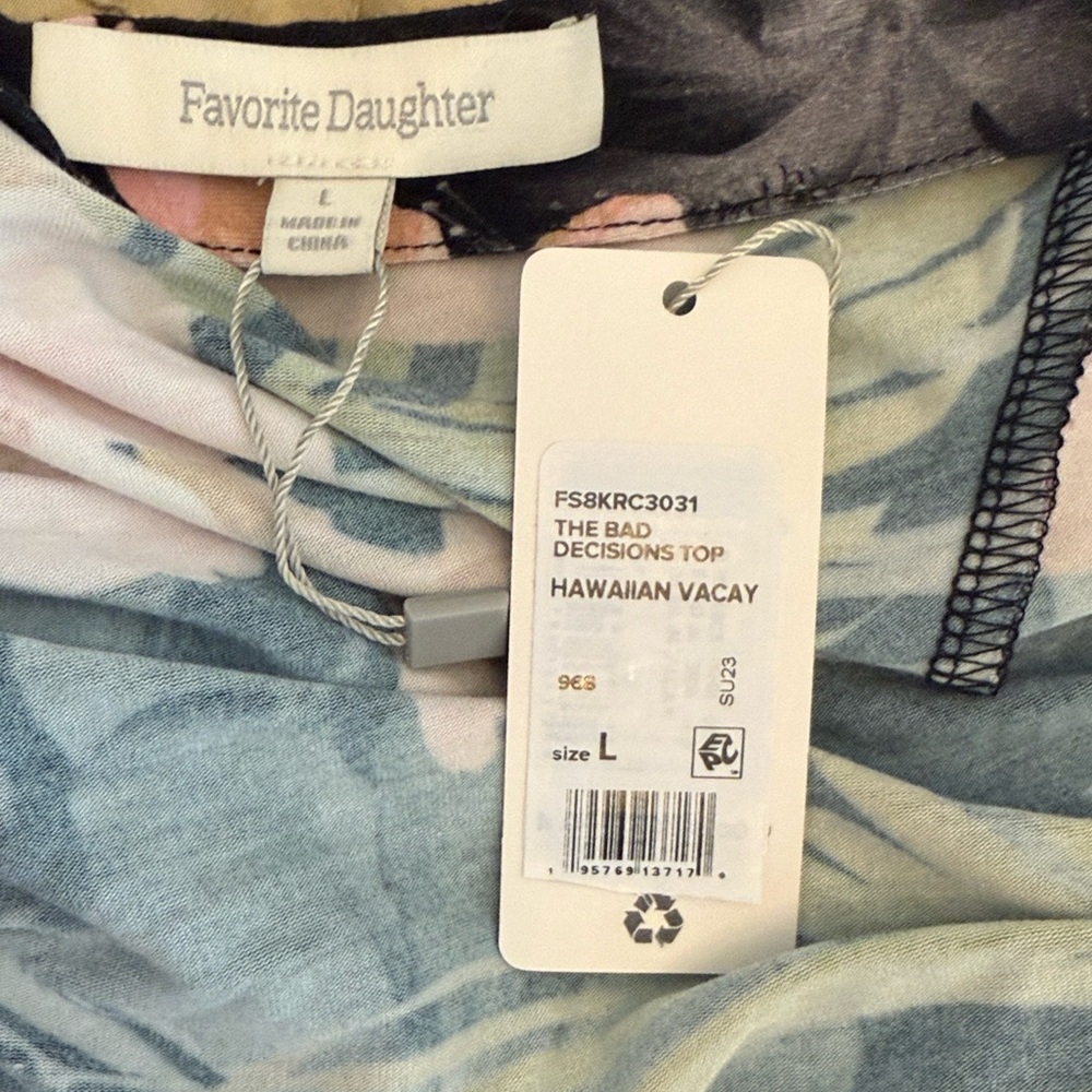 Favorite Daughter Bad Decsions Ruched Top NWT - Picture 10 of 11